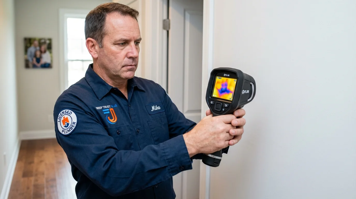 Thermal imaging leak detection by Johns Plumbing LLC in Rosharon